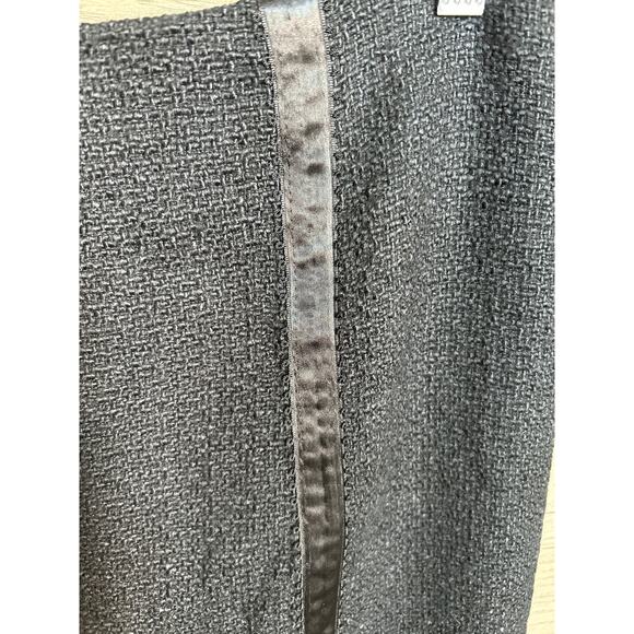 Rebecca Taylor | Black Tweed Wool Blend High Low Skirt | 8 - Picture 5 of 12